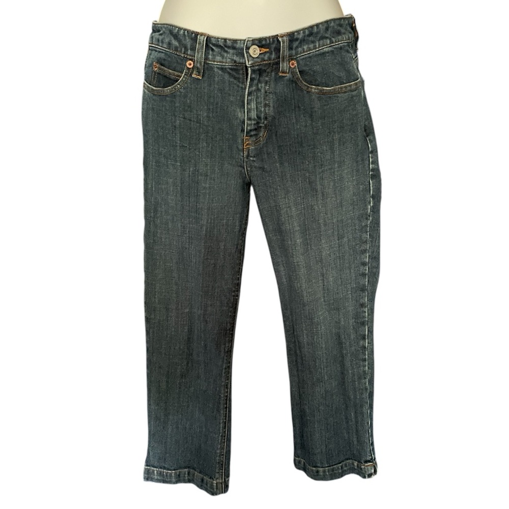 Vintage 2002 GAP denim bootcut low rise capris 2